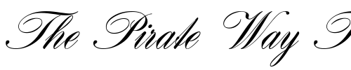 Font : Hogarth-Script-EF Custom Text : The Pirate Way Test your own text here Click to download or to view this font on a tshirt that can be custom printed in Bali