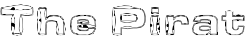 Font : Hollow-Rock Custom Text : The Pirate Way Test your own text here Click to download or to view this font on a tshirt that can be custom printed in Bali