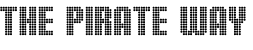 Font : Hollywood-Lights Custom Text : The Pirate Way Test your own text here Click to download or to view this font on a tshirt that can be custom printed in Bali