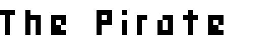 Font : Hooge0558 Custom Text : The Pirate Way Test your own text here Click to download or to view this font on a tshirt that can be custom printed in Bali
