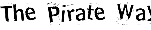 Font : Hoosker-Doo Custom Text : The Pirate Way Test your own text here Click to download or to view this font on a tshirt that can be custom printed in Bali