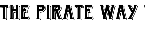Font : Horton-Regular Custom Text : The Pirate Way Test your own text here Click to download or to view this font on a tshirt that can be custom printed in Bali