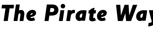 Font : HouschkaAltHeavyItalic Custom Text : The Pirate Way Test your own text here Click to download or to view this font on a tshirt that can be custom printed in Bali
