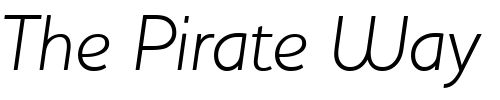 Font : HouschkaLightItalic Custom Text : The Pirate Way Test your own text here Click to download or to view this font on a tshirt that can be custom printed in Bali