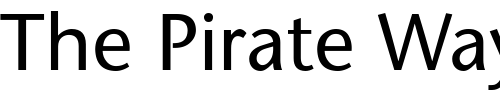Font : ITC-Stone-Sans Custom Text : The Pirate Way Test your own text here Click to download or to view this font on a tshirt that can be custom printed in Bali