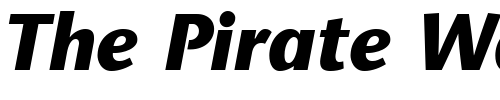 Font : ITC-Stone-Sans-LT-Bold-Italic Custom Text : The Pirate Way Test your own text here Click to download or to view this font on a tshirt that can be custom printed in Bali