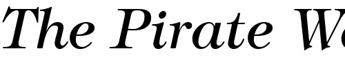 Font : ITC-Tiffany-LT-Medium-Italic Custom Text : The Pirate Way Test your own text here Click to download or to view this font on a tshirt that can be custom printed in Bali