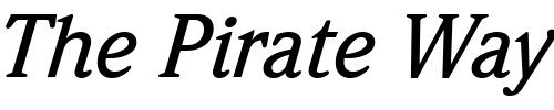 Font : ITC-Weidemann-LT-Medium-Italic Custom Text : The Pirate Way Test your own text here Click to download or to view this font on a tshirt that can be custom printed in Bali