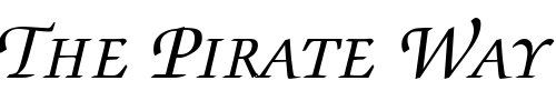 Font : ITC-Zapf-Chancery-SC-Medium-Italic Custom Text : The Pirate Way Test your own text here Click to download or to view this font on a tshirt that can be custom printed in Bali