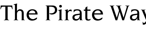 Font : ITCNovarese-Medium Custom Text : The Pirate Way Test your own text here Click to download or to view this font on a tshirt that can be custom printed in Bali