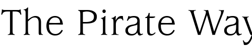 Font : ITCUsherwood-Book Custom Text : The Pirate Way Test your own text here Click to download or to view this font on a tshirt that can be custom printed in Bali