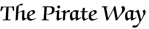 Font : ITCZapfChancery-Demi Custom Text : The Pirate Way Test your own text here Click to download or to view this font on a tshirt that can be custom printed in Bali