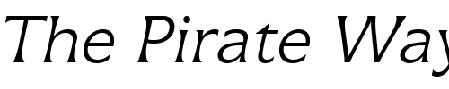 Font : Icone-LT-Light-Italic-OsF Custom Text : The Pirate Way Test your own text here Click to download or to view this font on a tshirt that can be custom printed in Bali