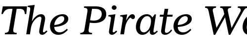 Font : Imperial-BT-Italic Custom Text : The Pirate Way Test your own text here Click to download or to view this font on a tshirt that can be custom printed in Bali