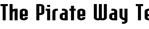 Font : IndustrialExtended-Heavy Custom Text : The Pirate Way Test your own text here Click to download or to view this font on a tshirt that can be custom printed in Bali