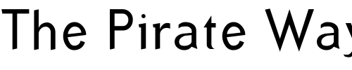 Font : IndustrySans1 Custom Text : The Pirate Way Test your own text here Click to download or to view this font on a tshirt that can be custom printed in Bali