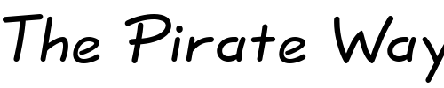 Font : Informa-SSi-Bold Custom Text : The Pirate Way Test your own text here Click to download or to view this font on a tshirt that can be custom printed in Bali