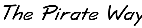 Font : Informa-SSi-Bold-Italic Custom Text : The Pirate Way Test your own text here Click to download or to view this font on a tshirt that can be custom printed in Bali