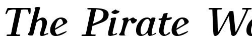 Font : IngrianEuroikaH-BoldItalic Custom Text : The Pirate Way Test your own text here Click to download or to view this font on a tshirt that can be custom printed in Bali