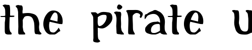 Font : Initial Custom Text : The Pirate Way Test your own text here Click to download or to view this font on a tshirt that can be custom printed in Bali