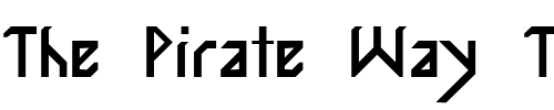 Font : Inkabod-Regular Custom Text : The Pirate Way Test your own text here Click to download or to view this font on a tshirt that can be custom printed in Bali