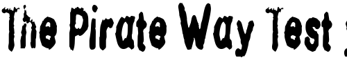 Font : InkbleedCondensed Custom Text : The Pirate Way Test your own text here Click to download or to view this font on a tshirt that can be custom printed in Bali