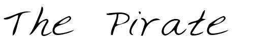 Font : IvysHand-Regular Custom Text : The Pirate Way Test your own text here Click to download or to view this font on a tshirt that can be custom printed in Bali
