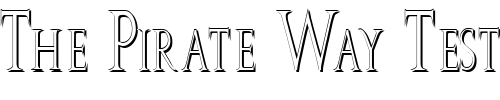 Font : JW-Brass Custom Text : The Pirate Way Test your own text here Click to download or to view this font on a tshirt that can be custom printed in Bali