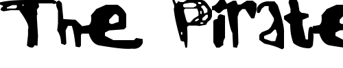 Font : Jack-The-Ripper Custom Text : The Pirate Way Test your own text here Click to download or to view this font on a tshirt that can be custom printed in Bali