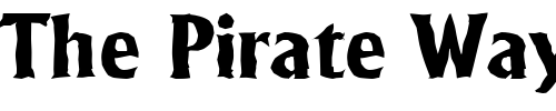 Font : JacobBeckerAntique-ExtraBold-Regular Custom Text : The Pirate Way Test your own text here Click to download or to view this font on a tshirt that can be custom printed in Bali