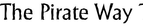 Font : JacobBeckerAntique-Regular Custom Text : The Pirate Way Test your own text here Click to download or to view this font on a tshirt that can be custom printed in Bali