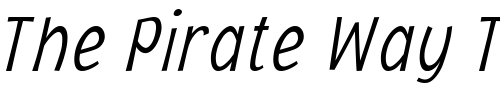 Font : Jacoby-Cond-ICG-XLightItalic Custom Text : The Pirate Way Test your own text here Click to download or to view this font on a tshirt that can be custom printed in Bali