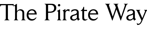 Font : Jaeger-Daily-News-Regular Custom Text : The Pirate Way Test your own text here Click to download or to view this font on a tshirt that can be custom printed in Bali