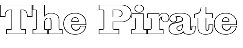 Font : JamesBeckerOutline-ExtraBold-Regular Custom Text : The Pirate Way Test your own text here Click to download or to view this font on a tshirt that can be custom printed in Bali