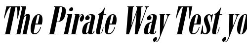 Font : June-15-Italic Custom Text : The Pirate Way Test your own text here Click to download or to view this font on a tshirt that can be custom printed in Bali