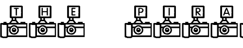 Font : KR-Camera-Fun Custom Text : The Pirate Way Test your own text here Click to download or to view this font on a tshirt that can be custom printed in Bali