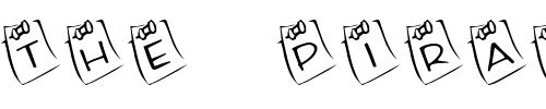 Font : KR-Lil-Note Custom Text : The Pirate Way Test your own text here Click to download or to view this font on a tshirt that can be custom printed in Bali