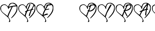 Font : KR-Yours-Truly Custom Text : The Pirate Way Test your own text here Click to download or to view this font on a tshirt that can be custom printed in Bali