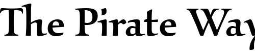 Font : Kallos-ITC-Medium Custom Text : The Pirate Way Test your own text here Click to download or to view this font on a tshirt that can be custom printed in Bali