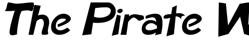 Font : KaronSSK-BoldItalic Custom Text : The Pirate Way Test your own text here Click to download or to view this font on a tshirt that can be custom printed in Bali