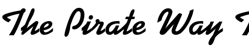 Font : KaufmannJoiDBol Custom Text : The Pirate Way Test your own text here Click to download or to view this font on a tshirt that can be custom printed in Bali