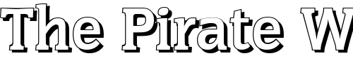 Font : KevinBeckerShadow-Bold Custom Text : The Pirate Way Test your own text here Click to download or to view this font on a tshirt that can be custom printed in Bali