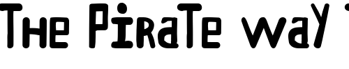Font : Klander Custom Text : The Pirate Way Test your own text here Click to download or to view this font on a tshirt that can be custom printed in Bali