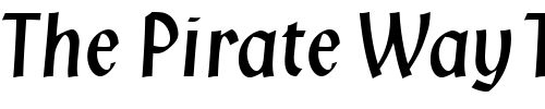 Font : KlangMT Custom Text : The Pirate Way Test your own text here Click to download or to view this font on a tshirt that can be custom printed in Bali