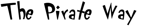 Font : KlunderScript Custom Text : The Pirate Way Test your own text here Click to download or to view this font on a tshirt that can be custom printed in Bali