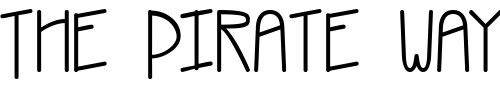 Font : Kneebls-Plain Custom Text : The Pirate Way Test your own text here Click to download or to view this font on a tshirt that can be custom printed in Bali