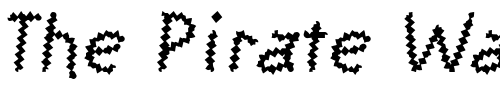 Font : KnewFontJagged Custom Text : The Pirate Way Test your own text here Click to download or to view this font on a tshirt that can be custom printed in Bali