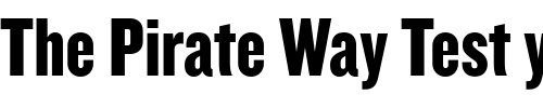 Font : Knockout-HTF69-FullLiteweight Custom Text : The Pirate Way Test your own text here Click to download or to view this font on a tshirt that can be custom printed in Bali