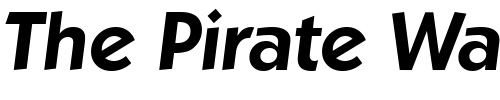 Font : Koblenz-Serial-BoldItalic Custom Text : The Pirate Way Test your own text here Click to download or to view this font on a tshirt that can be custom printed in Bali
