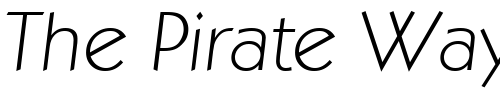 Font : Koblenz-XlightIta Custom Text : The Pirate Way Test your own text here Click to download or to view this font on a tshirt that can be custom printed in Bali